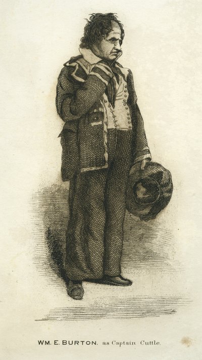 WM. E. Burton come Capitano Cuttle da Unbekannt Unbekannt